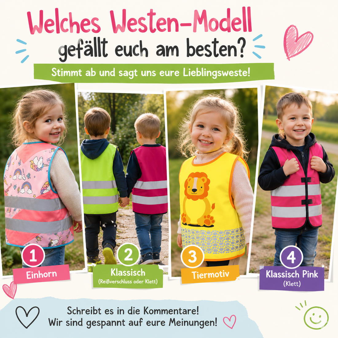 Welches Westen-Modell gefällt Kindern am besten? 🚸💛