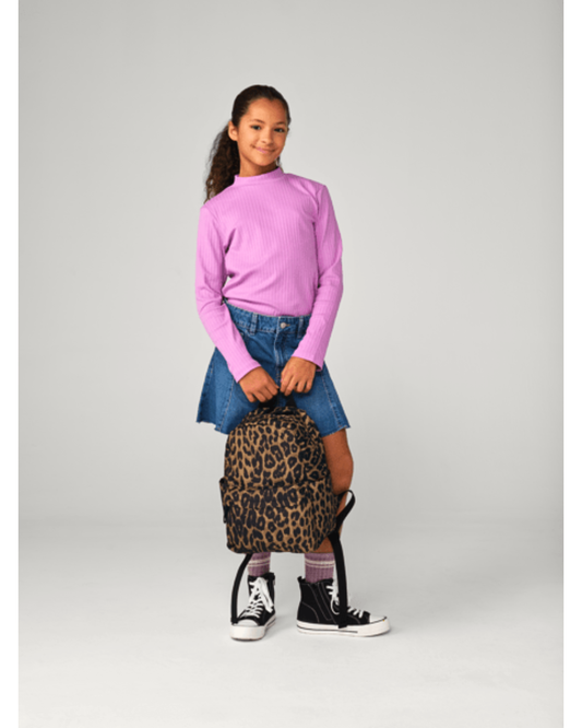 Kinder Rucksack – Leopardenmuster & viel Stauraum