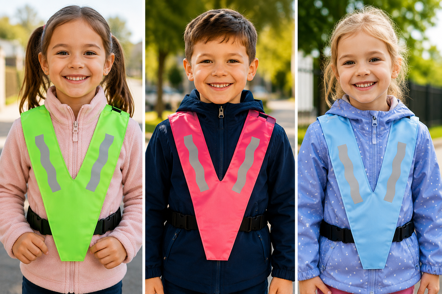 Reflektierender Sicherheits-Poncho für Kinder